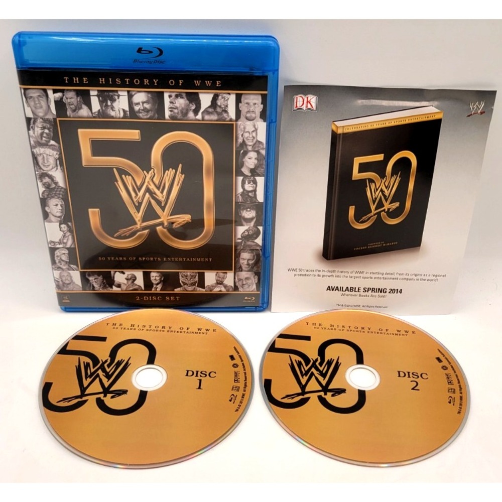 The History of WWE: 50 Years of Entertainment (Blu-ray Disc, 2013, 2-Disc Set)